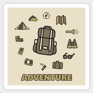 ADVENTURE Travelling Design Sticker